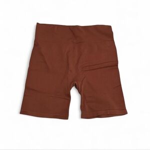 Gilly Hicks Biker Brown Shorts Ribbed